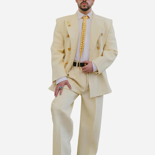 Schiaparelli FW 26 Bad Bunny Coat Suit