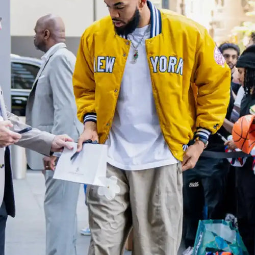 New York Knicks Karl-Anthony Towns Yellow Jacket