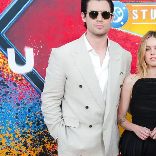 Supergirl World Premiere David Corenswet Cream  Blazer