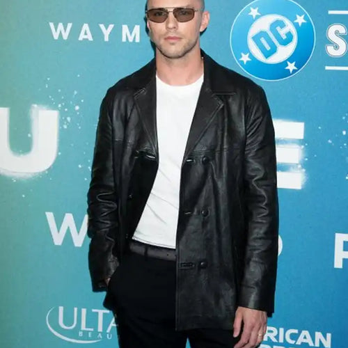 Supergirl World Premiere Nicholas Hoult  Black Jacket