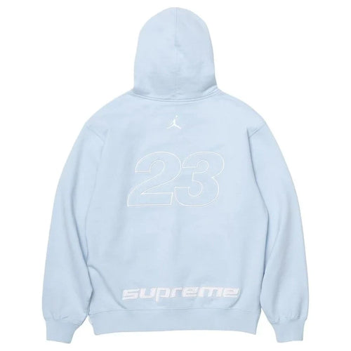 Supreme x Jordan Hooded Blue Sweatshirt