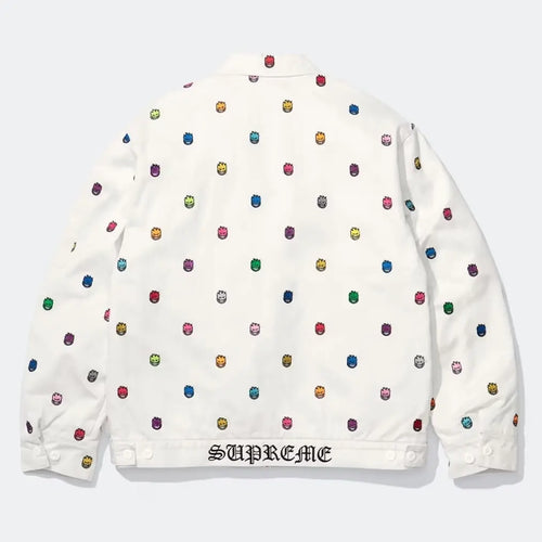 Supreme x Spitfire White Work Zipper Jacket