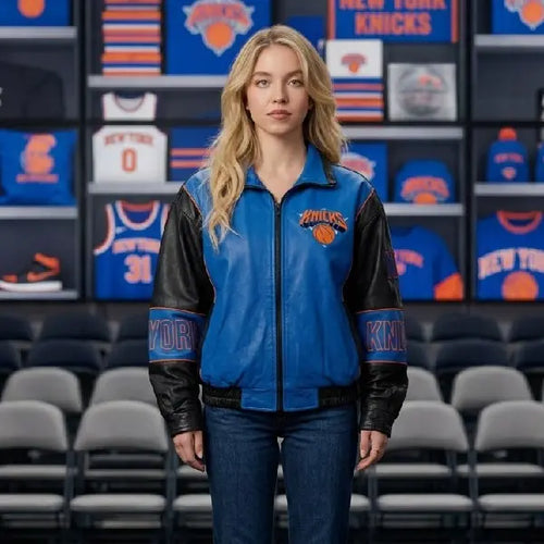 Sydney Sweeney 2026 Knicks Finals Jacket