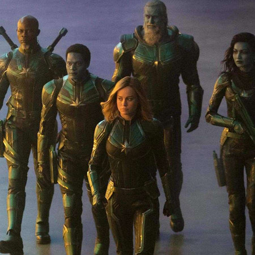 Captain Marvel Green Leather Jacket