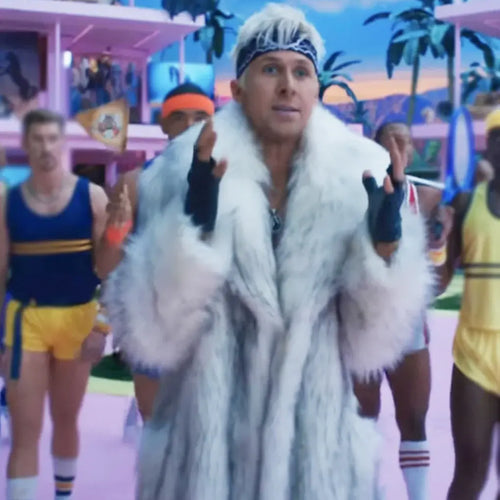 Barbie 2023 Ryan Gosling Ken Fur Coat