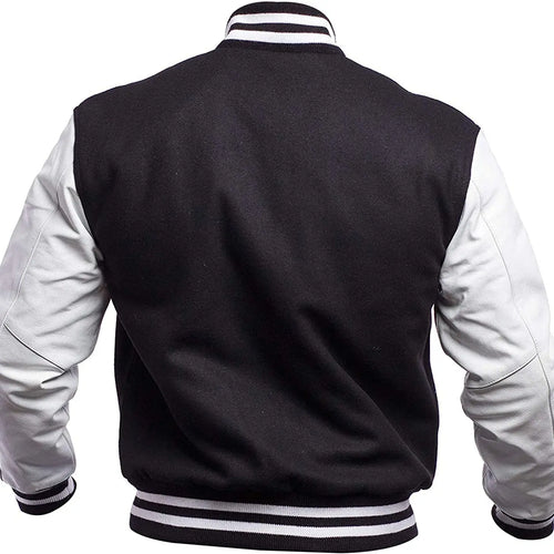 Black And White letterman Jacket