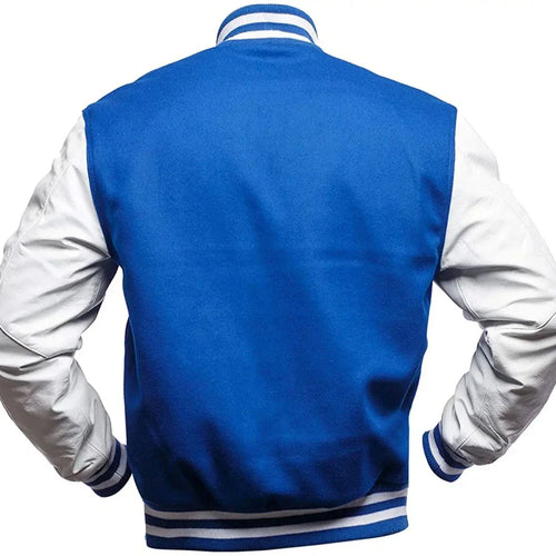 Blue And White Letterman Jacket
