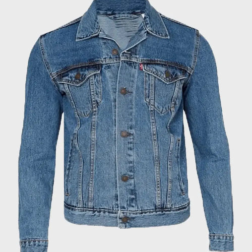 blue trucker jacket