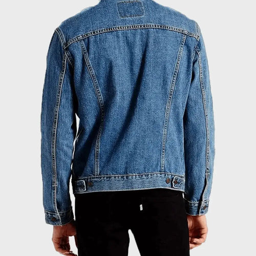 mens blue trucket jacket