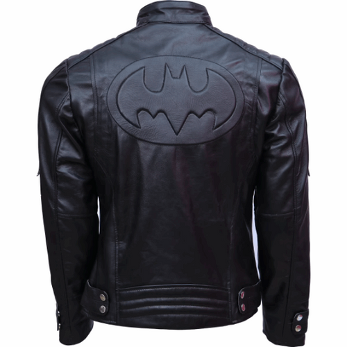 BATMAN ARKHAM KNIGHT MEN'S LEATHER JACKET