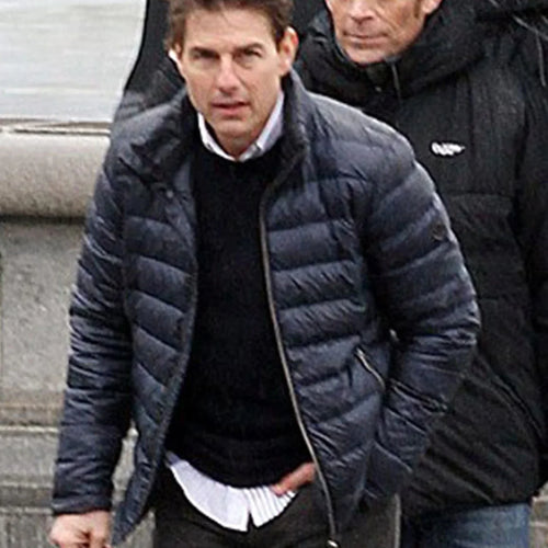 Mission Impossible 7 Ethan Hunt Blue Puffer Jacket