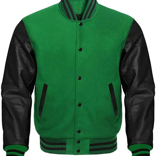 Green And Black Varsity Jacket