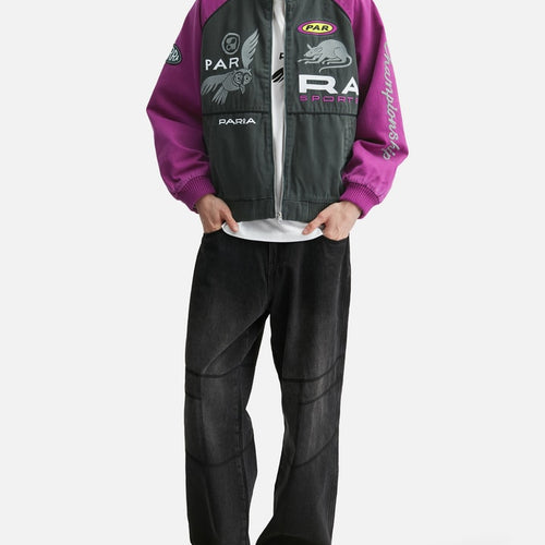 BY PARRA Owls Meet Rat Racing Jacket