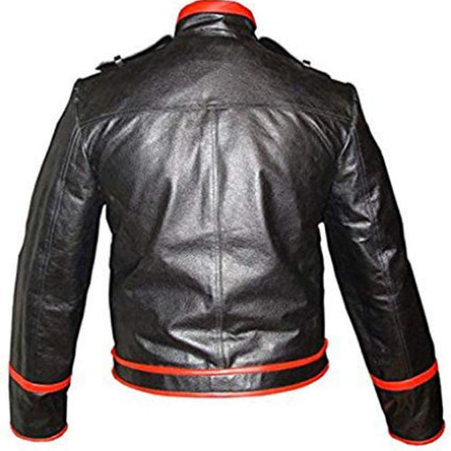 Freddie Mercury  Black & Red Leather Jacket