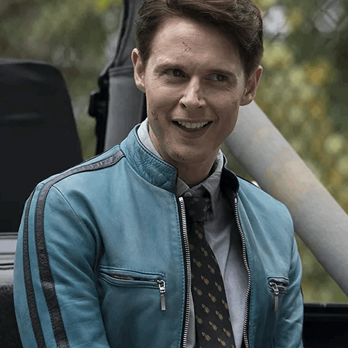 Dirk Gently blue jacket