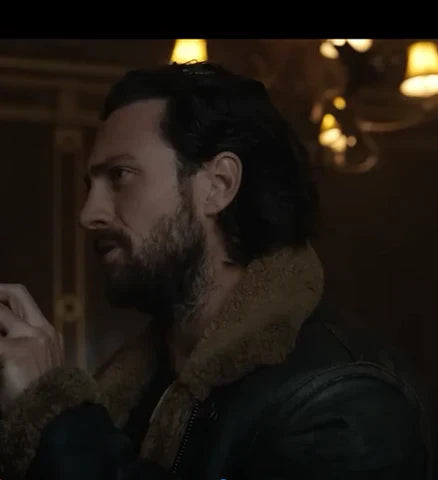 Kraven the Hunter Aaron Taylor Shearling Jacket