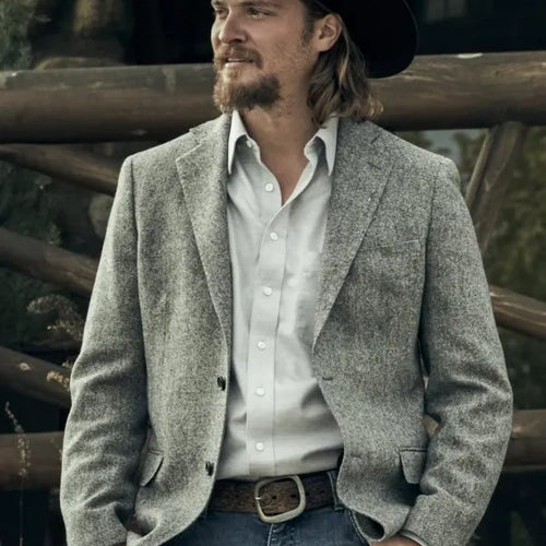 Yellowstone S03 Kayce Dutton Grey Blazer