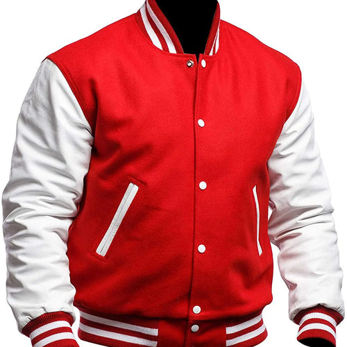Red And White Varsity Jacket