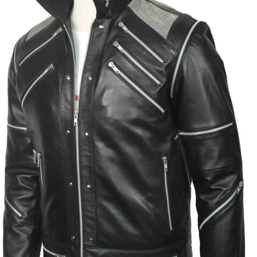 Michael Jackson Beat It Black Leather Jacket